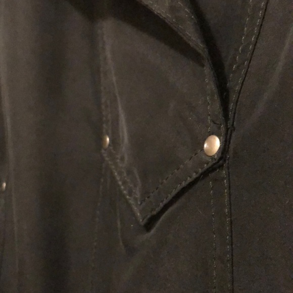 Calvin Klein Black Belted Dress with Rivets - Picture 3 of 5